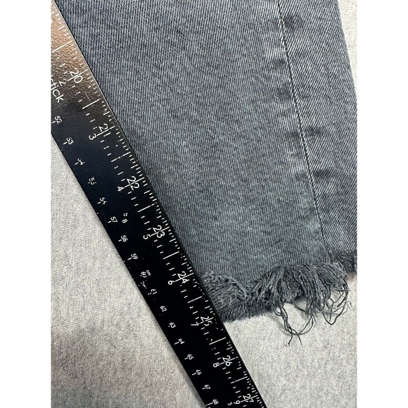 Agolde Toni Mid Rise Straight‎ Jeans Black Ferel Size 23 - Picture 4 of 7